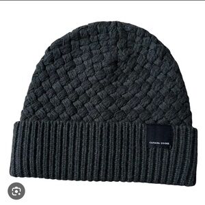 Canada Goose Charcoal Woven Beanie